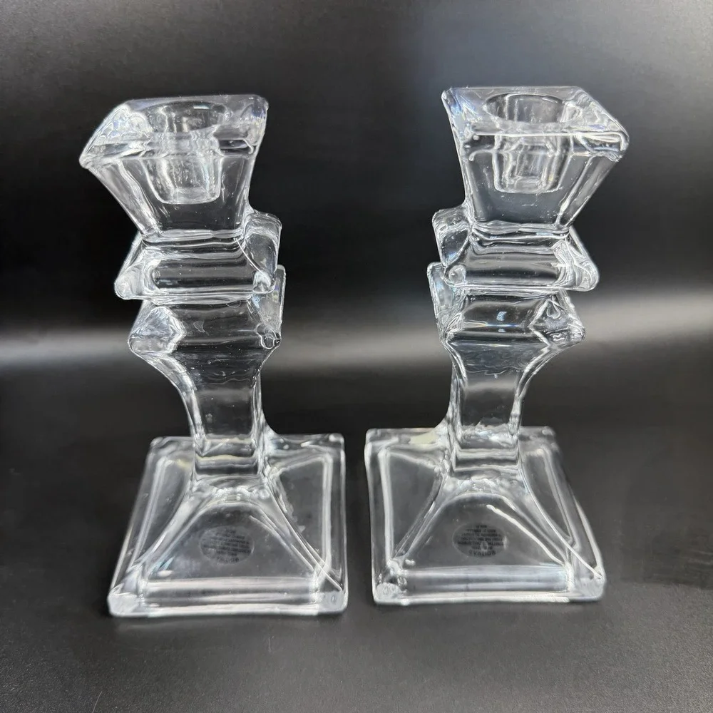 Pair SHANNON Candlesticks Taper‎ Candle Holders